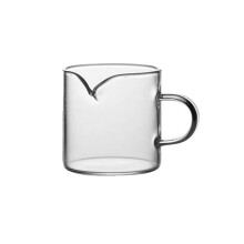 Glass Cream Pitcher with Handle, Mini Milk Jug for Coffee and Tea, 70ml 120ml HeatResistant