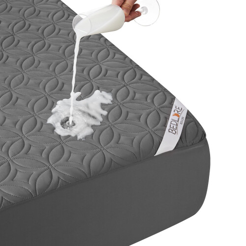BEDLORE Waterproof Mattress Protector Super King, Brushed Microfiber with Upgraded TPU Layer, Extra Deep Pocket Fitted Sheet Style, Hypoallergenic, B