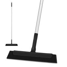 Shower Squeegee for cleaning water stains on floors, pet hair, shower doors, windows, etc. CLEANHOME Long Handled Squeegee for Shower -27in&37in&53in