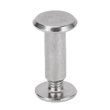 50 Pairs M3.5 Stainless Steel Rivets Set, Flat Head for Leather Crafting