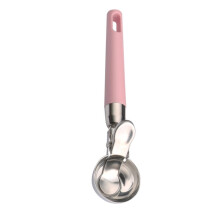 Stainless Steel Ice Cream Scoop and Melon Baller Spoon with Ergonomic Grip for Meatballs and Desserts
