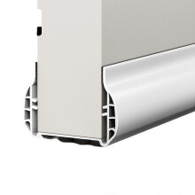 Door Draft Stopper Sweep Seal Strip for Noise Reduction and Energy Saving Under Door Blocker White