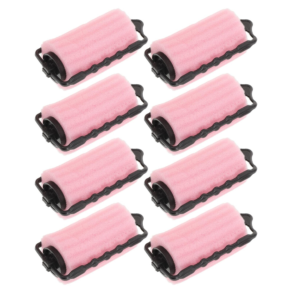 8pcs Sponge Hair Rollers for Effortless Curls and Waves, No Heat Soft Curlers for All Hair Types