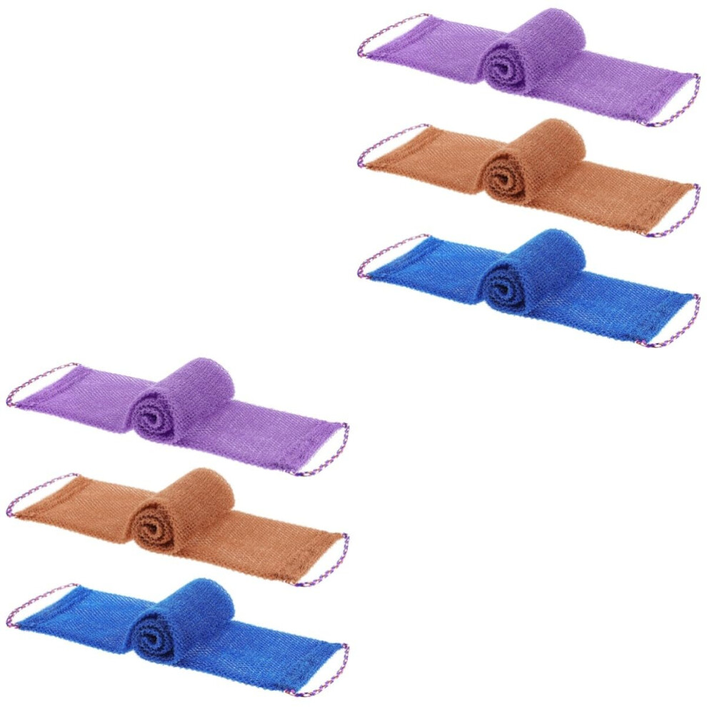 6pcs Exfoliating Back Scrubber for Shower with Bath Body Towels for Deep Cleaning