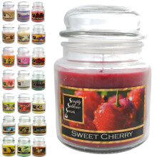 SIMPLY SUBLIME SCENTS - Luxury Scented Candle - Exceptional Fragrance Oil - Medium Glass Jar, Up to 76 Hours - Clever Wax Formula for a Long, Clean a