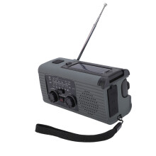 Solar Kurbelradio 2000 mAh AM FM NOAA Wetter