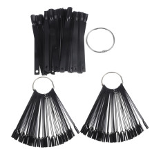 3 Bags Nail Polish Display Board with Nail Art Practice Tips Palette Black for School