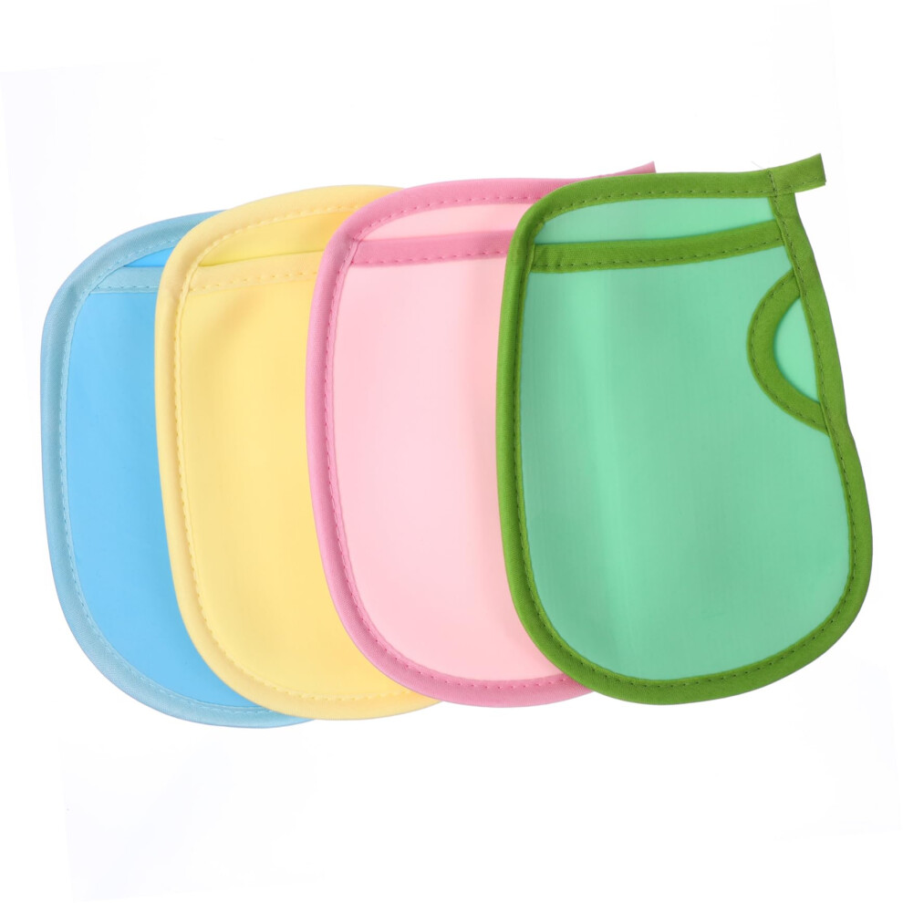 Exfoliating Bath Glove Set for Effective Skin Exfoliation and Rich Foam, 4pcs Body Scrubbing Mitt