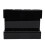 Acrylic Wall Mount Straw Holder with Drainage, Black, Reusable 16