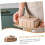 Ceramic Butter Dish with Lid Keeps Butter Fresh Microwave Safe Rectangular Holder for Kitchen Ref: 1510 4