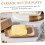 Ceramic Butter Dish with Lid Keeps Butter Fresh Microwave Safe Rectangular Holder for Kitchen Ref: 1510 3