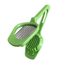 Multifunctional Egg and Vegetable Slicer with Ergonomic Grip, Dishwasher Safe, Green