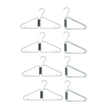 8Pcs faltbare Kleiderbügel, Plastik-Faltbügel, tragbarer Faltkleiderbügel, faltbare Reise-Kleiderbügel (Grün)