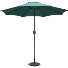 2.7M Garden Parasol Waterproof Sun Protection Patio Umbrella with Crank Handle for Small Spaces