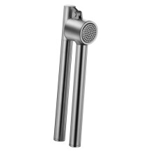 Stainless Steel Garlic Press with Long Handle Ergonomic Grip Manual Crusher for Kitchen Home and Restaurant