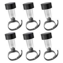 6 Pack Solar Pool Lights Waterproof LED for Frame and Above Ground Pools Trampolines Backyard