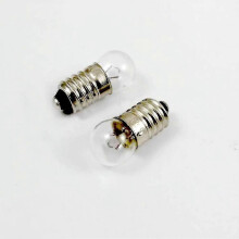 Packung mit 10 Mini-Glühbirnen E10 Schraubensockel für die Taschenlampe