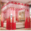 Mosquito Net Bed Canopy Pink Lace Double Layer for Double Bed with Four Corner Posts 3