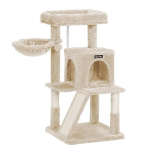 Kattenboom toren met hoog observatiedek 96 cm beige 12_0001147