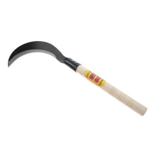 Weeding Tool with Durable Manganese Steel Blade, Long Wooden Handle Grass and Weed Cutter for Gardening