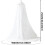 White Queen Size Bed Canopy Curtains with Ceiling Hanging Dome Mosquito Net for Romantic Décor 4