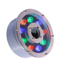Underwater LED Pond Light 12V IP68 Waterproof  Brightness Energy Saving for Fountain Garden Yellow 9W