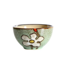 Ceramic Dinnerware Set HandPainted Japanese 4.5 Inch Korean Style Bowl Microwave Dishwasher Safe