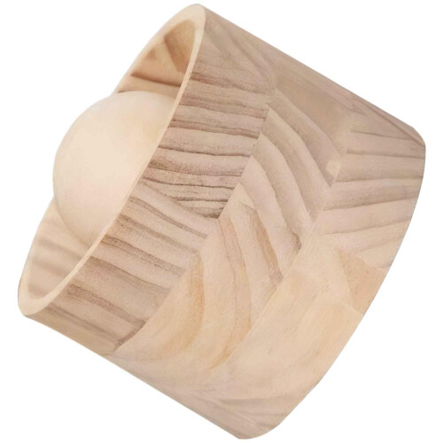 Wooden Rolling Pin for Dumpling Wrappers with Ergonomic Grip, Durable Solid Wood for Pastry