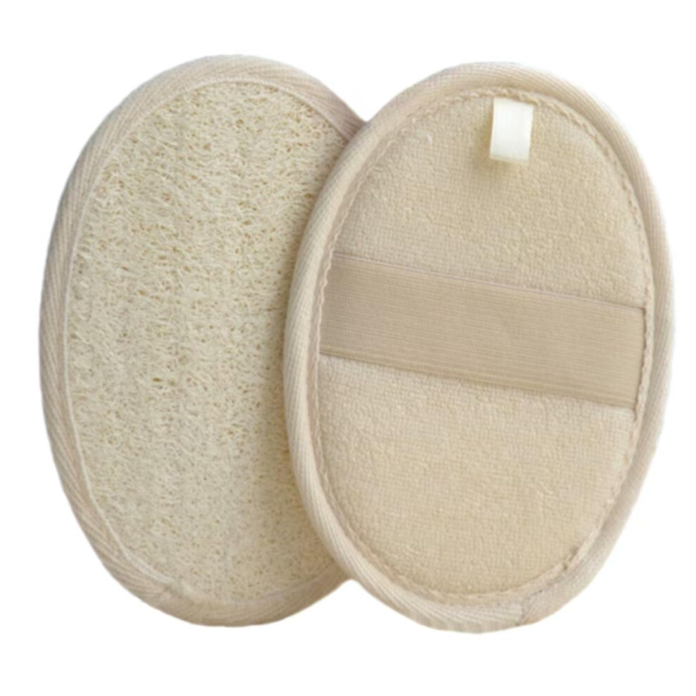 Yellow Natural Loofah Sponge Ecofriendly Plant Fiber Body And Dish Scrubber 5 Pack