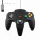 2-Pack Classic Wired N64 Controller Retro Games 64-Bit-Gamepad-Joystick-Ersatz 1