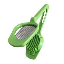 Egg Slicer and Mushroom Cutter with Ergonomic Handle for Fruits and Vegetables, Green