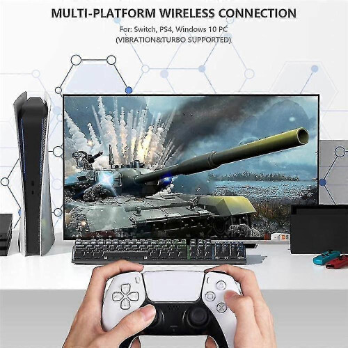 R100 Pro USB-Receiver Wireless Adapter Gamepad-Konverter für PS4 PS5 Series Switch Controller Bluet 1