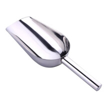Heavy Duty Stainless Steel Ice Scoop with Ergonomic Comfort Grip for Ice Maker and Kitchen Use