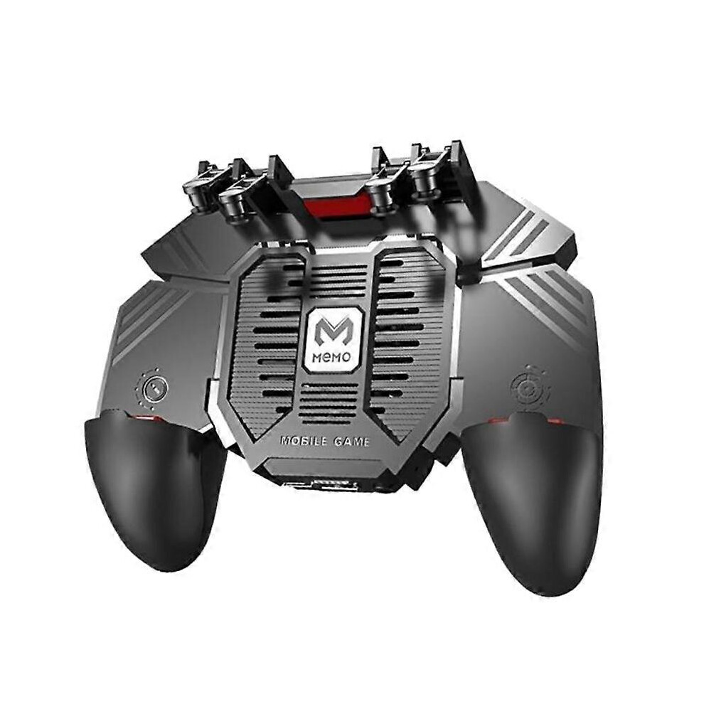 Memo Ak77 Game Trigger Phone Cooler Fan Game Controller Pubg Controller With Fan Pubg Mobile Trigger Shooter Joystick(4000Mah) 6935161580952