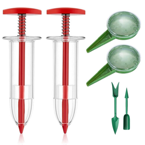 6Pack Mini Seed Sower Set for Small Seeds – Durable Garden Seeder Tool with Precise Distribution