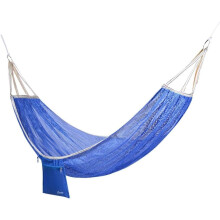 Camping Hammock Double Twin Style Lightweight Breathable Mesh with Adjustable Hooks for Outdoor Indoor