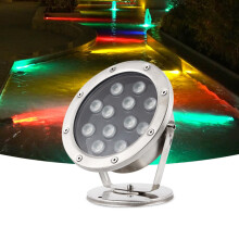 LED Underwater Pool Light IP68 Waterproof Low Voltage Stainless Steel for Pond Fountain Aquarium Blue 9W AC12V