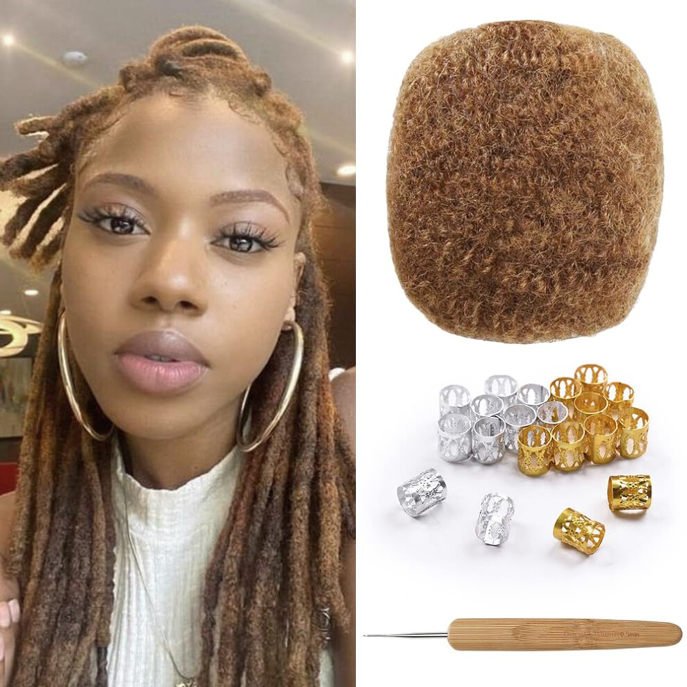 Unisex Afro Kinky Human Hair For Dreadlock Extensions And Braiding, Natural 100% Hair, 8Inch #30, 30G