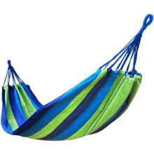 Portable Hammock with Adjustable Height Hooks, Soft Cotton Comfort for Camping, Backyard, Travel 190x80cm