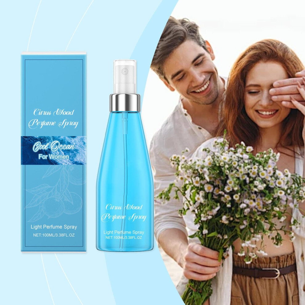 Blue Travel Size Perfume For Women Longlasting Pheromone Infused Scent Gift Idea