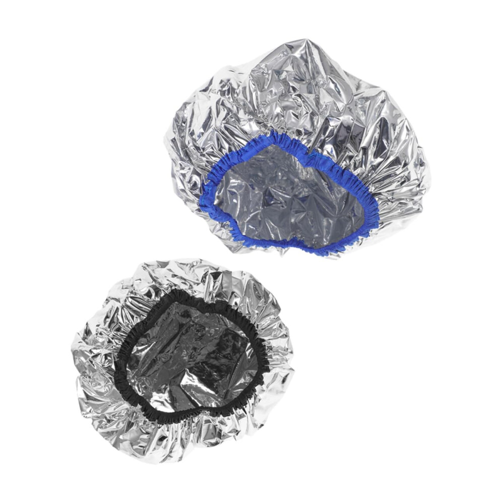 Heat Retention Hair Cap with Adjustable Aluminum Foil Design for Home Hair Conditioning and Dyeing