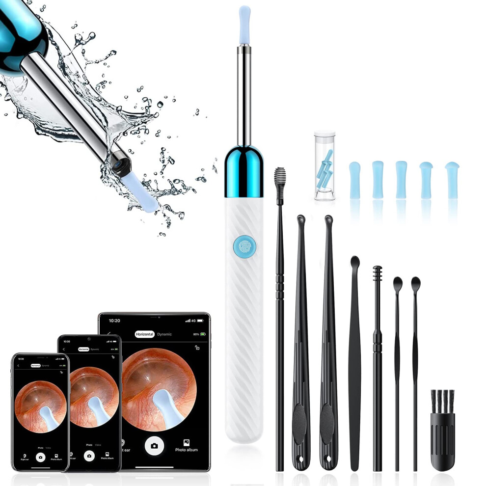 Ear Wax Removal Camera with 1080P HD, 6 LED Lights, Wireless App Control, IP67, for iOS and Android