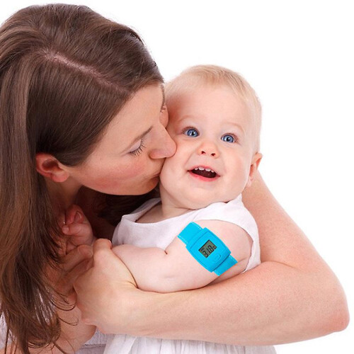Termometro Bluetooth intelligente digitale per bambini Smartphone Fevers Breast Range Display LCD per bambini e adulti 2