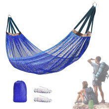 Camping Hammock with Breathable Ice Silk Mesh, Lightweight for Travel, Hiking, Beach and Outdoor