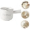 Ceramic Creamer Pitcher for Coffee with Comfortable Handle Grip, MultiUse Porcelain Milk Jug 5