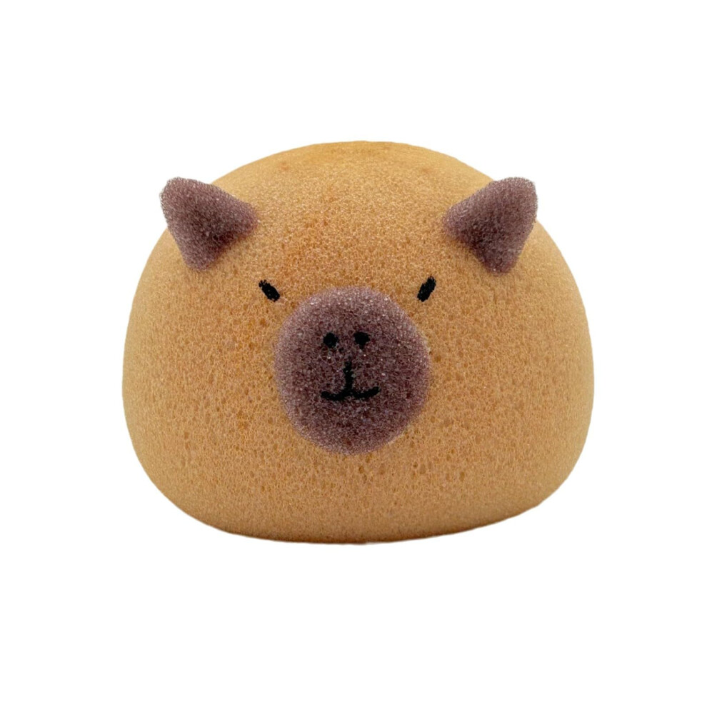 2pcs Capybara Thick Bath Loofahs for Women Bath Shower Pouf Bath Sponge Body Scrubber for Luxurious Foaming (2pcs Carpybara)