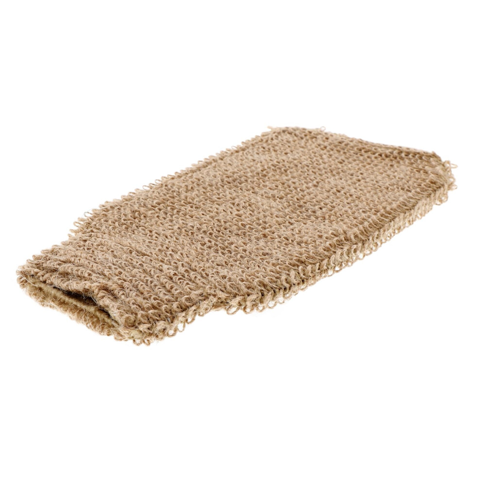 Exfoliating Bath Gloves Jute Full Coverage with Thumb Grip for Shower and Spa Body Scrub