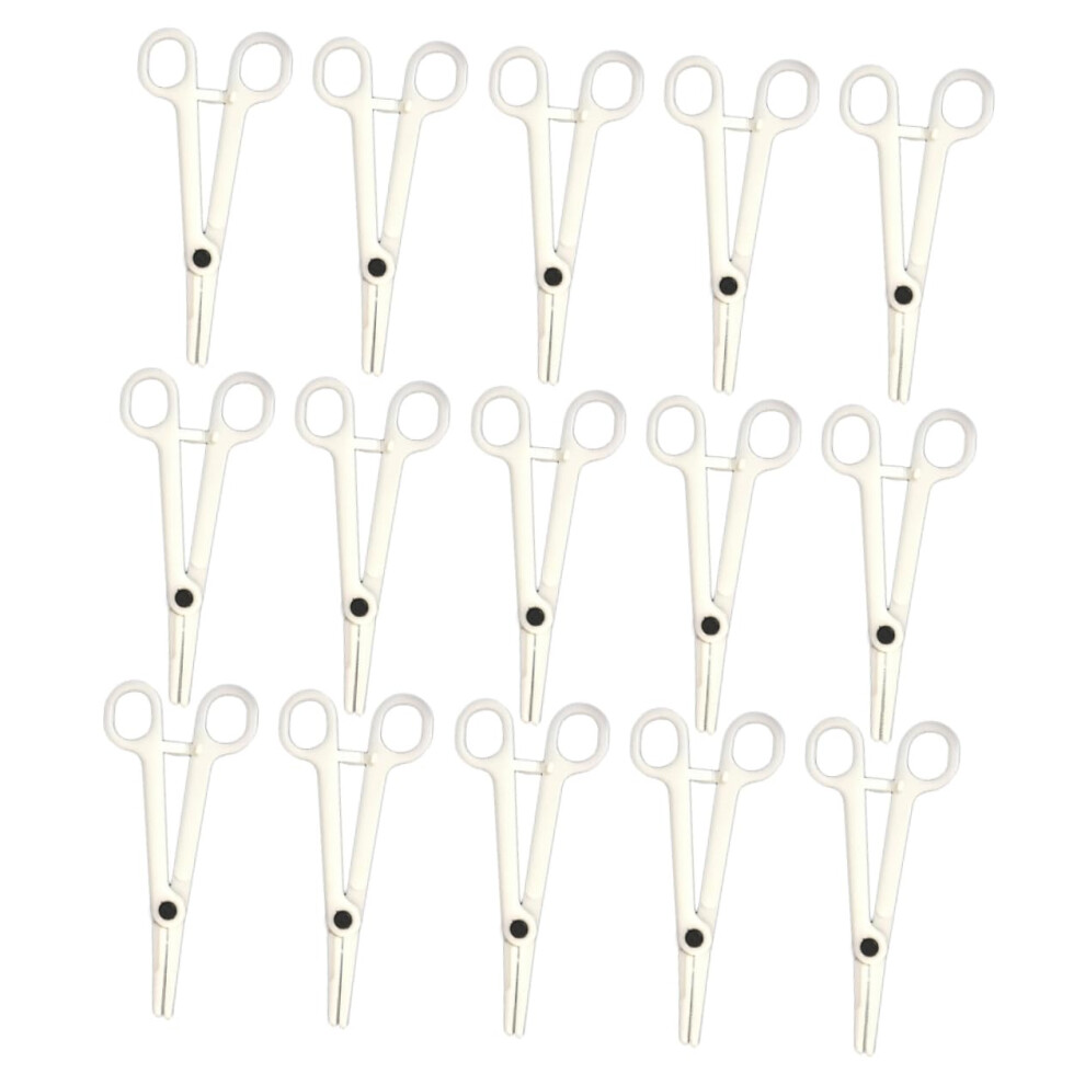 25pcs Disposable Body Piercing Pliers with Adjustable Precision for Tongue Nose Lip Belly and Ear