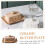 Vintage Ceramic Butter Dish with Lid, Rectangular Porcelain Keeper for Freshness, Khaki 3