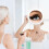 20X magnifying mirror with suction cups (15 cm round)-Perfect fo 4